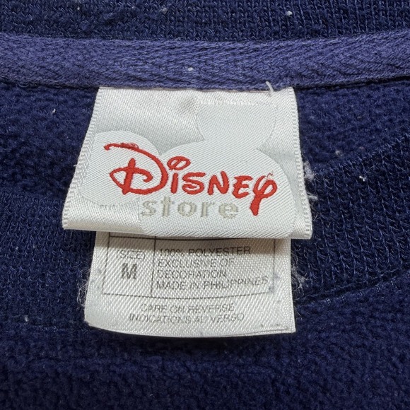 VINTAGE Disney Store Eeyore Mens M Blue Pullover Sweatshirt Winnie The Pooh 66 - Picture 8 of 16